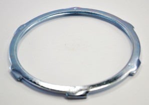 110-S Conduit Locknut, 4 in, For Use With IMC/Rigid Conduit, Steel, Electro-Plated Zinc