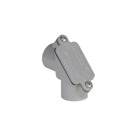 Access Pull Elbow, Size 1/2 Inch, Width 2.187 Inches, Material PVC, Color Gray, For use with Schedule 40 and 80 Conduit