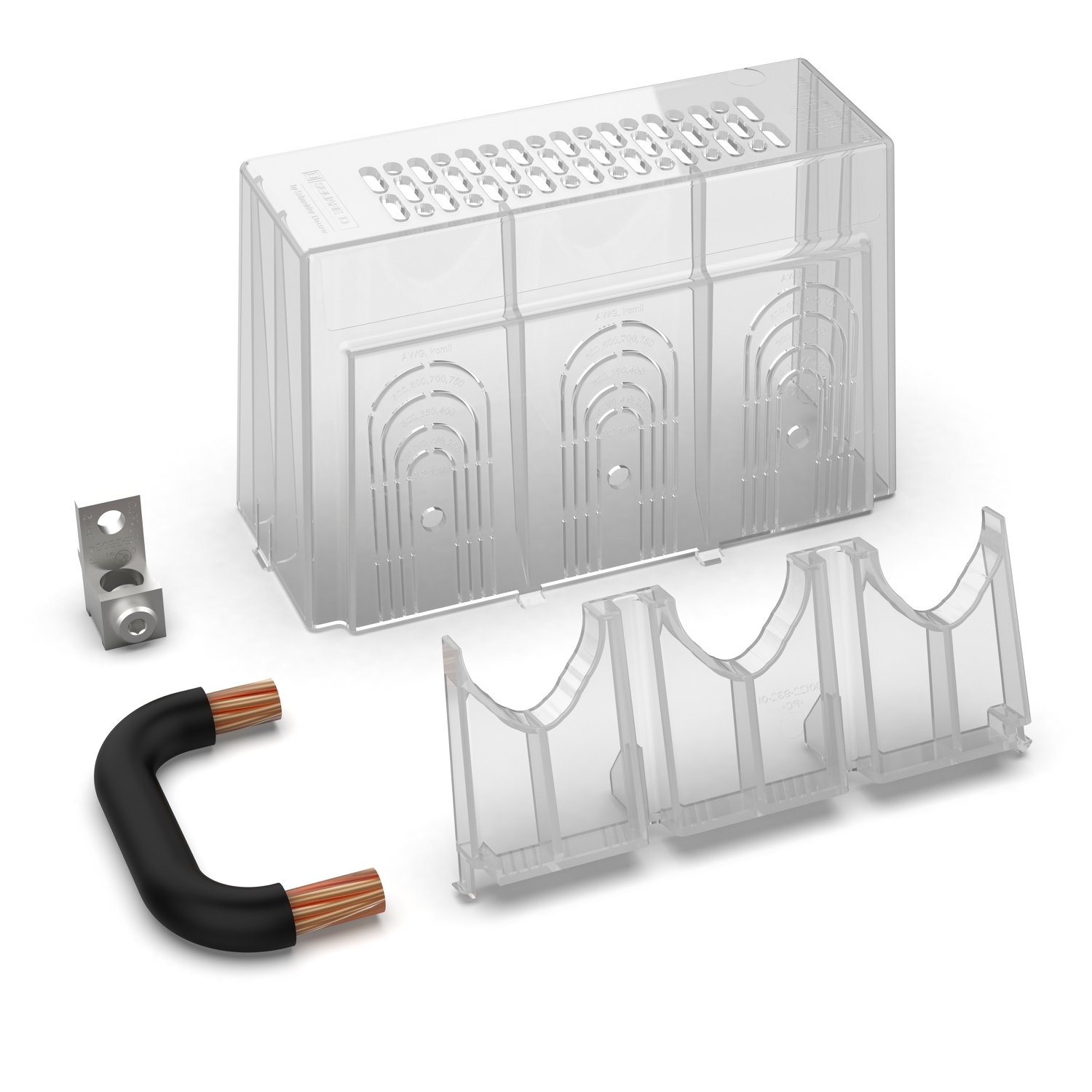 Panelboard accessory, NQ, LA/LH-Frame, UL service entrance, main circuit breaker barrier with neutral bonding strap