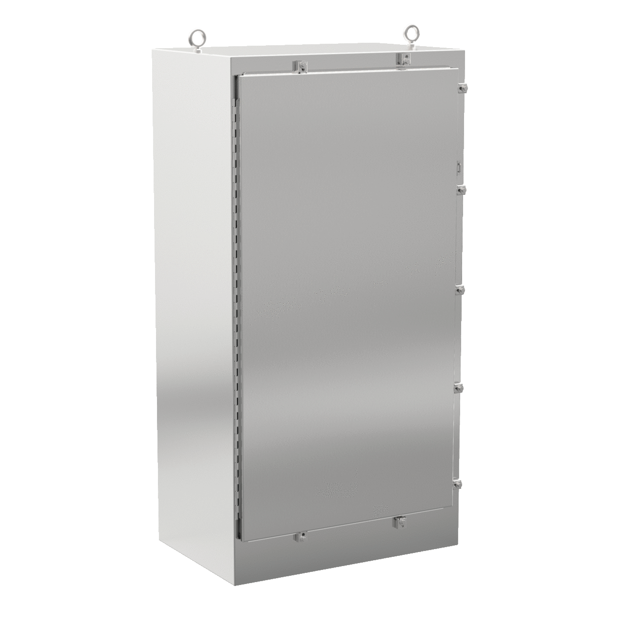 A72H3724SS6FS A4SL 1-Door Enclosure, 72.06 in L x 37.06 in W x 24.06 in D, NEMA 4X NEMA Rating, 316L Stainless Steel
