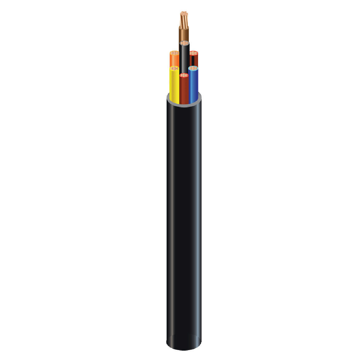 40856799 Type TC-ER Multiconductor Control or Power Cables, Reel Packaging, 600 V, (4) Conductors 10 AWG Conductor Bare Copper Conductor