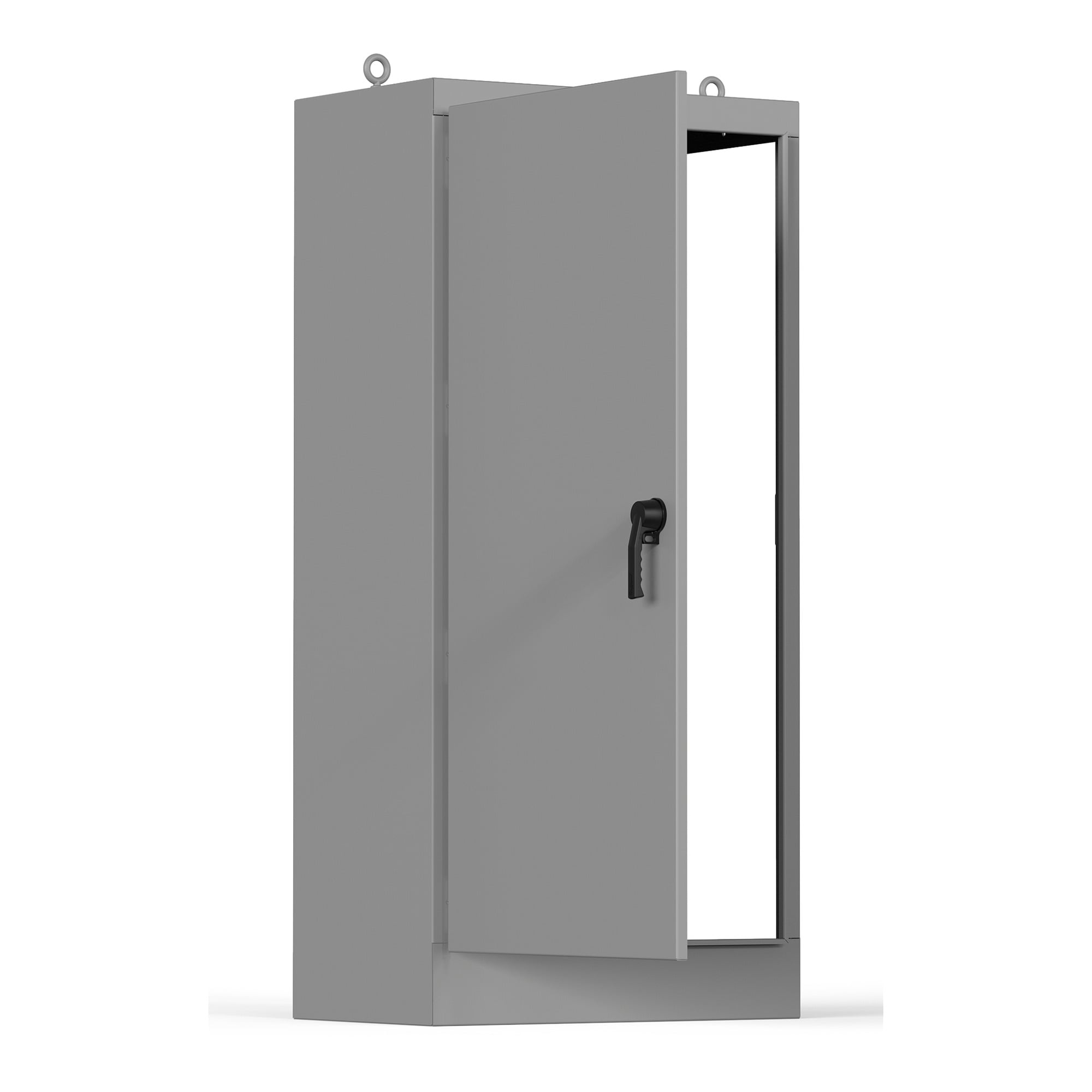 AU84X4024RLP 1-Door Right Side Open Disconnect Modular Universal Enclosure, 78-1/2 in W x 24.13 in D x 84.13 in H, NEMA 3R/4/12 Rating, Mild Steel