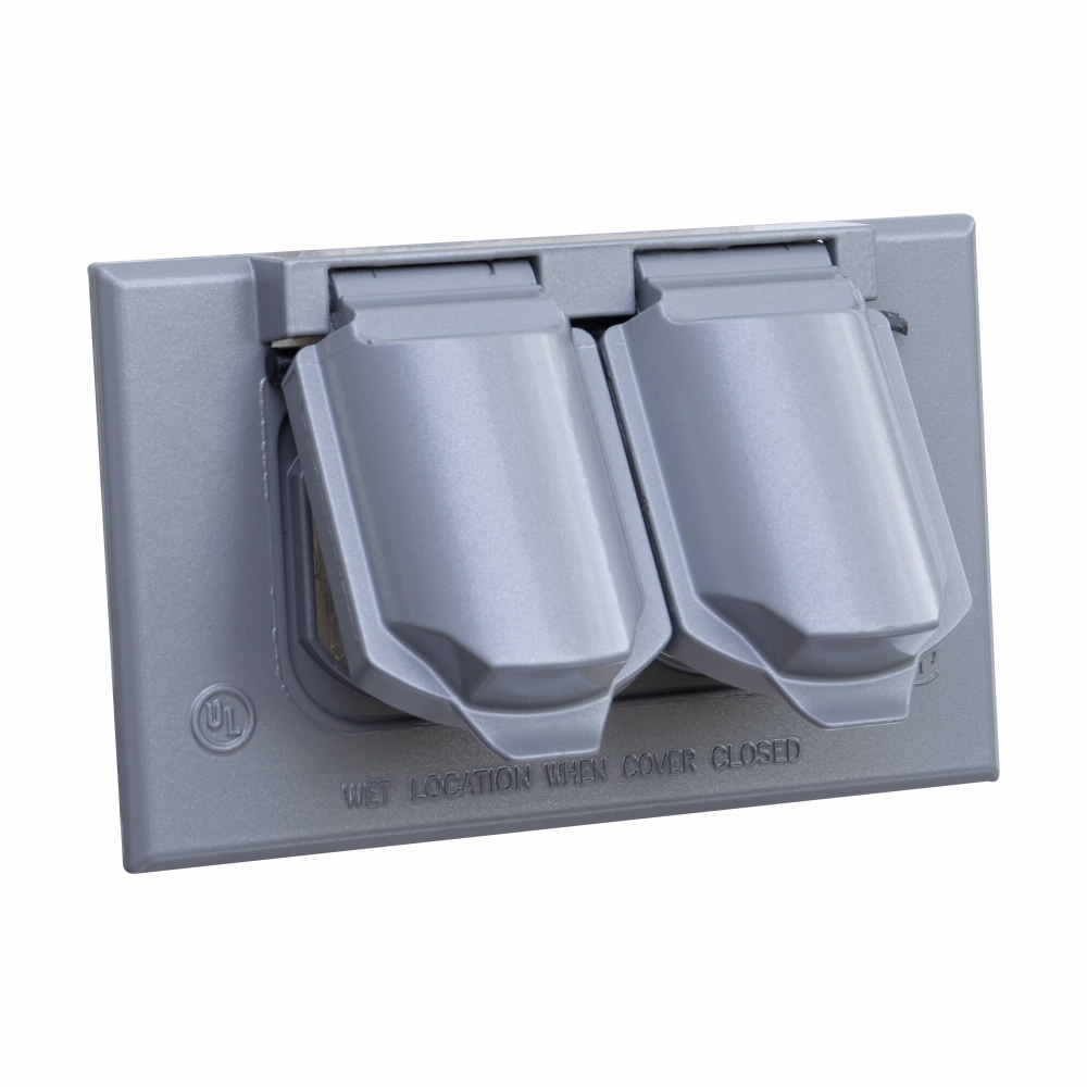 TP7209 Weatherproof Outlet Cover, Self-Close Cover, Die Cast Aluminum