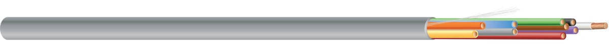 P60035-1A CL3P Unshielded Plenum Multi-Conductor, 300 V, (2) Conductors 14 AWG Conductor Stranded Conductor, 1000 ft L