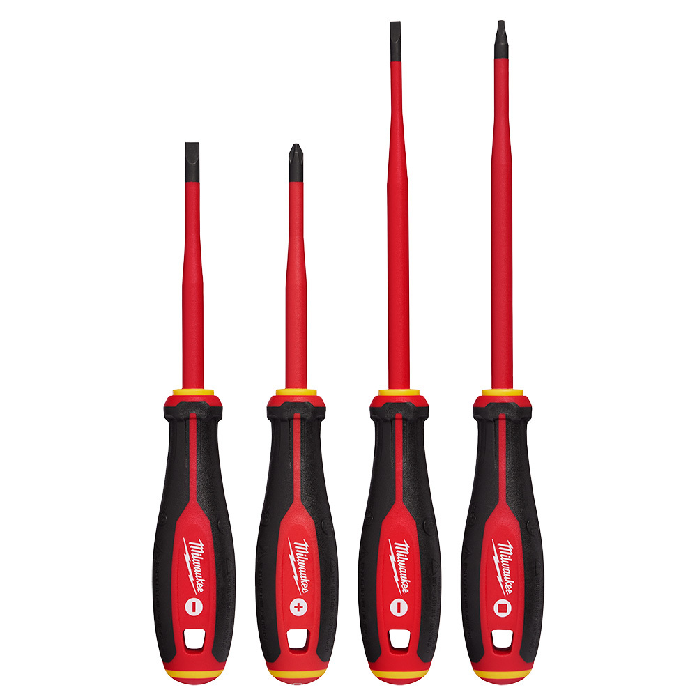 48-22-2219 Screwdriver Set, 4 Pieces, Thermoplastic/Metal/Polypropylene