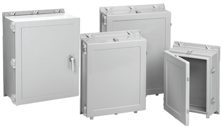 A20H2008GQRLP3PT A17W3 Enclosure, 20.19 in L x 20-1/4 in W x 8 in D, NEMA 4X/IP66 NEMA Rating, Fiberglass