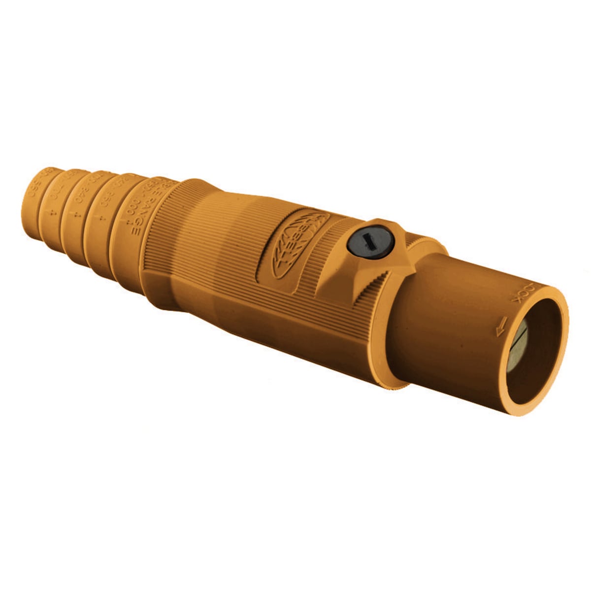 HBL300MO 16 Series 1-Pole Heavy Duty Industrial Grade Male Standard Single Pole Plug, 600 V AC/250 V DC, 300 A, 4 to 2/0 AWG Wire, Pressure Screw Terminal Connection, 3R/4X/12 NEMA Rating