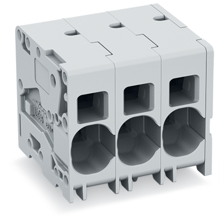 2636-1103/020-000 Operating Tool PCB Terminal Block, 1000 V, 76 A, 18 to 4 AWG Wire, 3 Poles, Through-Hole Mount