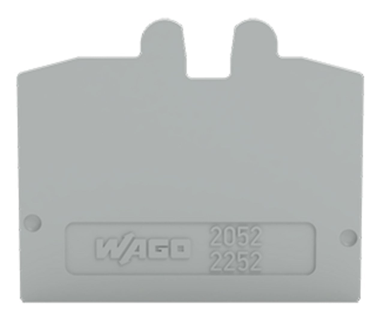 2052-1291 2052 End Plate, For Use With 0.024 MJ Fire Load, Polyamide, Gray