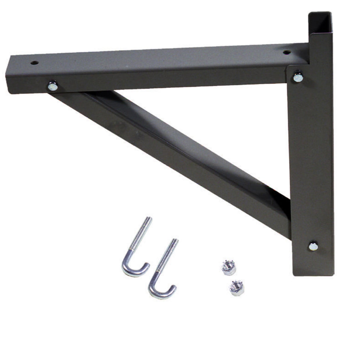HLTSB18B Heavy Duty Triangle Wall Support, 18 in W, For Use With NEXTFRAME HLS Ladder Rack, Steel