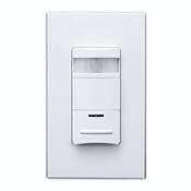 MDS10-IDT Lev-Lok 1-Pole Low-Profile Photocell Controlled Single Relay Occupancy Sensor, 120/230/277 V AC, PIR Sensor, 2100 sq-ft Coverage, 180 deg Viewing
