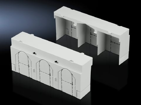 9344520 SV Series Connection Compartment Cover, For Use With NH Size 00 Switch Disconnector, Polyamide, Light Gray