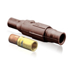 Ball Nose In-Line Latching Female Connector, 22 Series Single Pole Cam-Type Contact & Insulator, Crimped, 350-500MCM, 690 Amp Max - BROWN