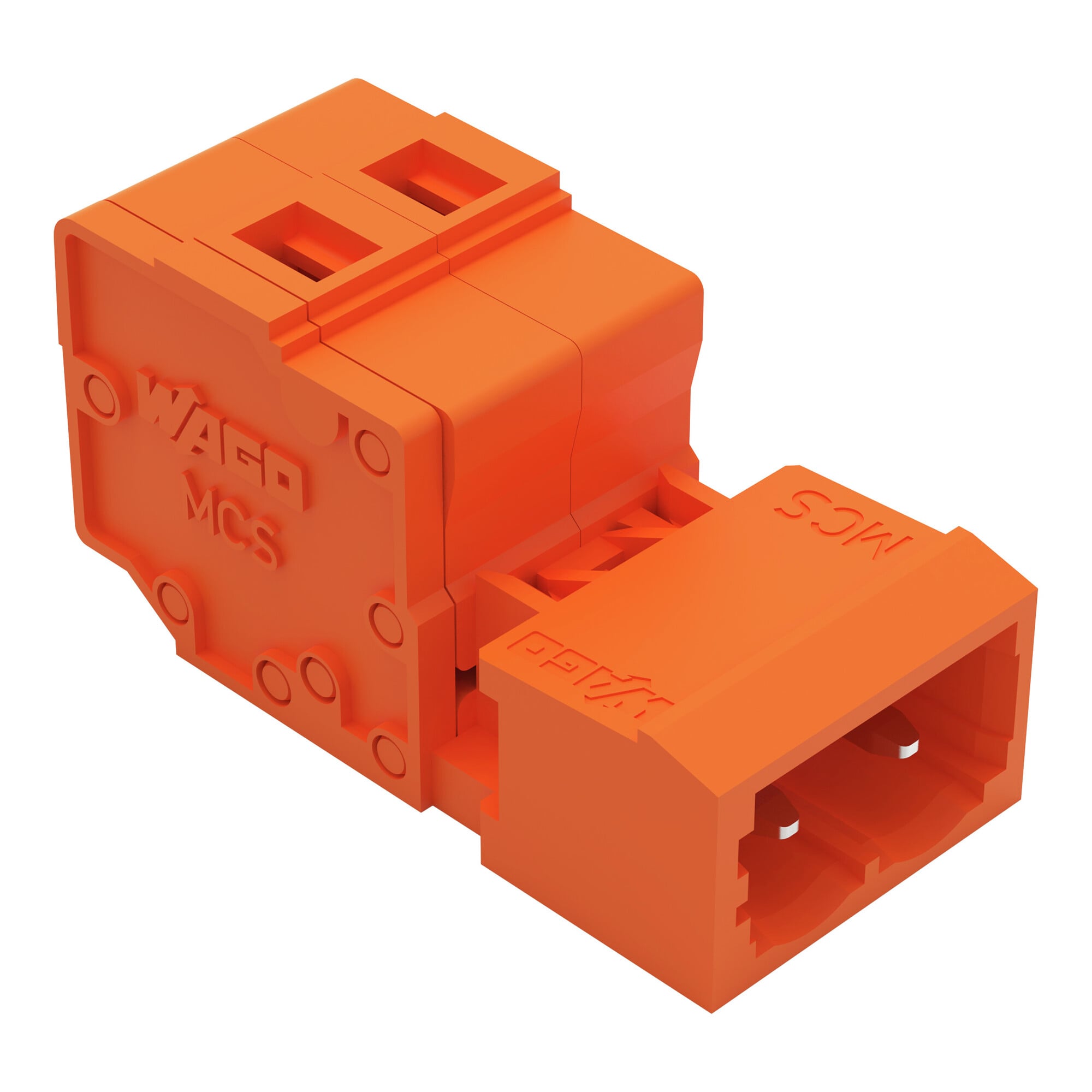 231-632 Operating Tool 1-Conductor Male Connector, 630 V, 12 A, 28 to 12 AWG Wire, 2 Poles