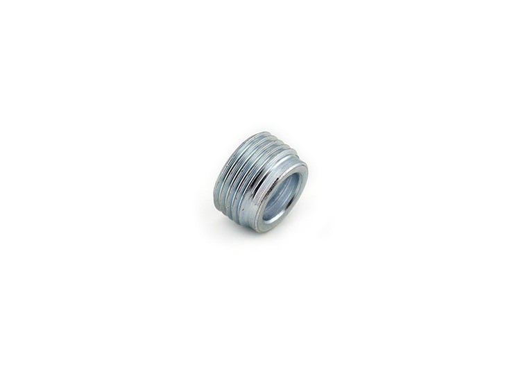 1160 Bridgeport Reducing Bushing, 1/2 to 3/8 in Trade, Steel, Electro-Plated Zinc