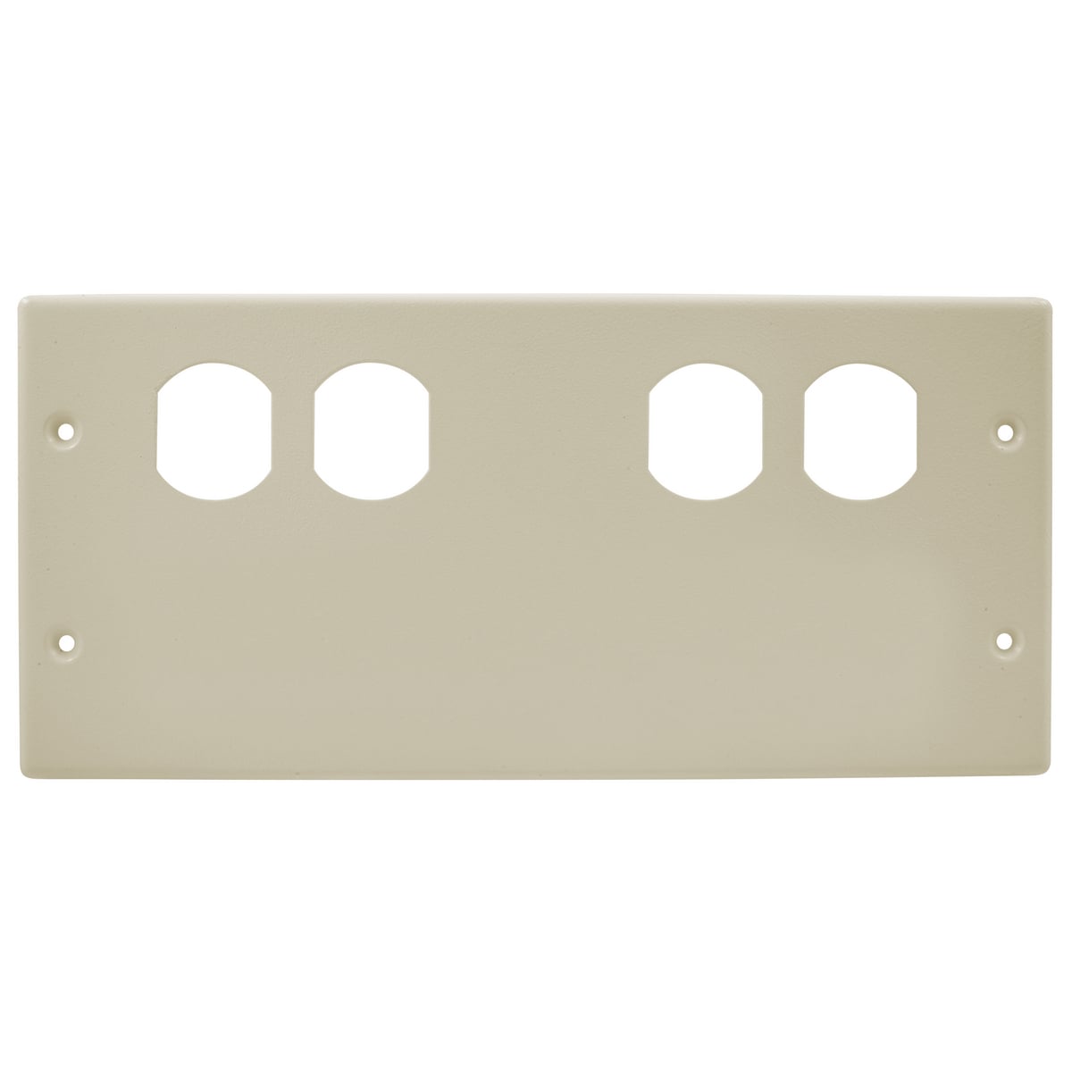 HBL47472BBXXIV HBL4750 4-Gang 2-Blank Standard Wire Clip, For Use With HBL4750 Series Metal Raceway, Rolled Steel, Ivory