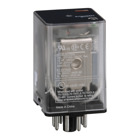 General purpose relay, SE Relays, 750R, DPDT, 10A, 120 VAC, octal terminal 8 pins, clear cover with LED