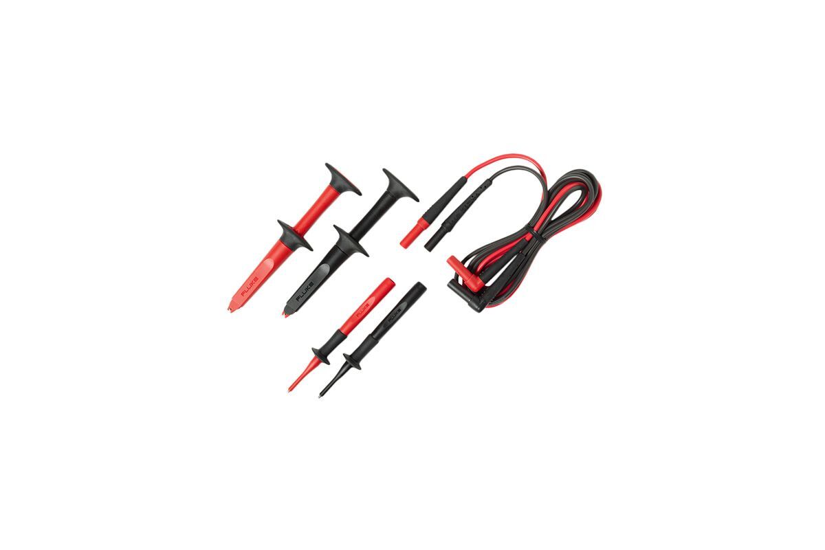 TL223-1 SureGrip All-in-One Electrical Test Lead Set, 1000/600 V AC, 10 A, 59 in OAL, Rubber Molded Surface