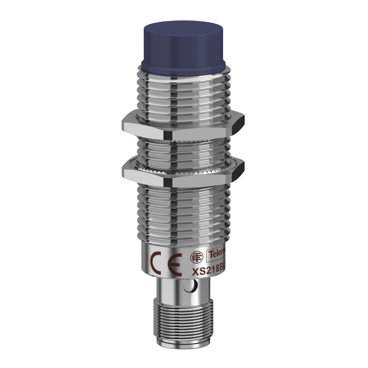 XS218BLPAM12 Osiprox OsiSense Fixed Cylindrical Proximity Sensor With Reverse Polarity Protection, Inductive, PNP Output, 1NO Contact, 10 to 36/12 to 24 V DC