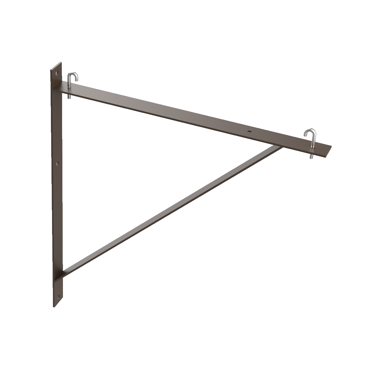 LTSB24BLK DCR Triangle Support Bracket Kit, 24 in L, For Use With 12, 18 and 24 in Cable Runway, Steel
