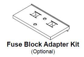 SPFBAK1 Imperator Fuse Block Adapter Kit, For Use With AR, QR, PR, KHR, SR, KHP, SP, NJ, ACP, MQMJ Series 50 to 500 VA Machine Tool Encapsulated Control Transformer, Snap-On Connection, Plastic, Clear