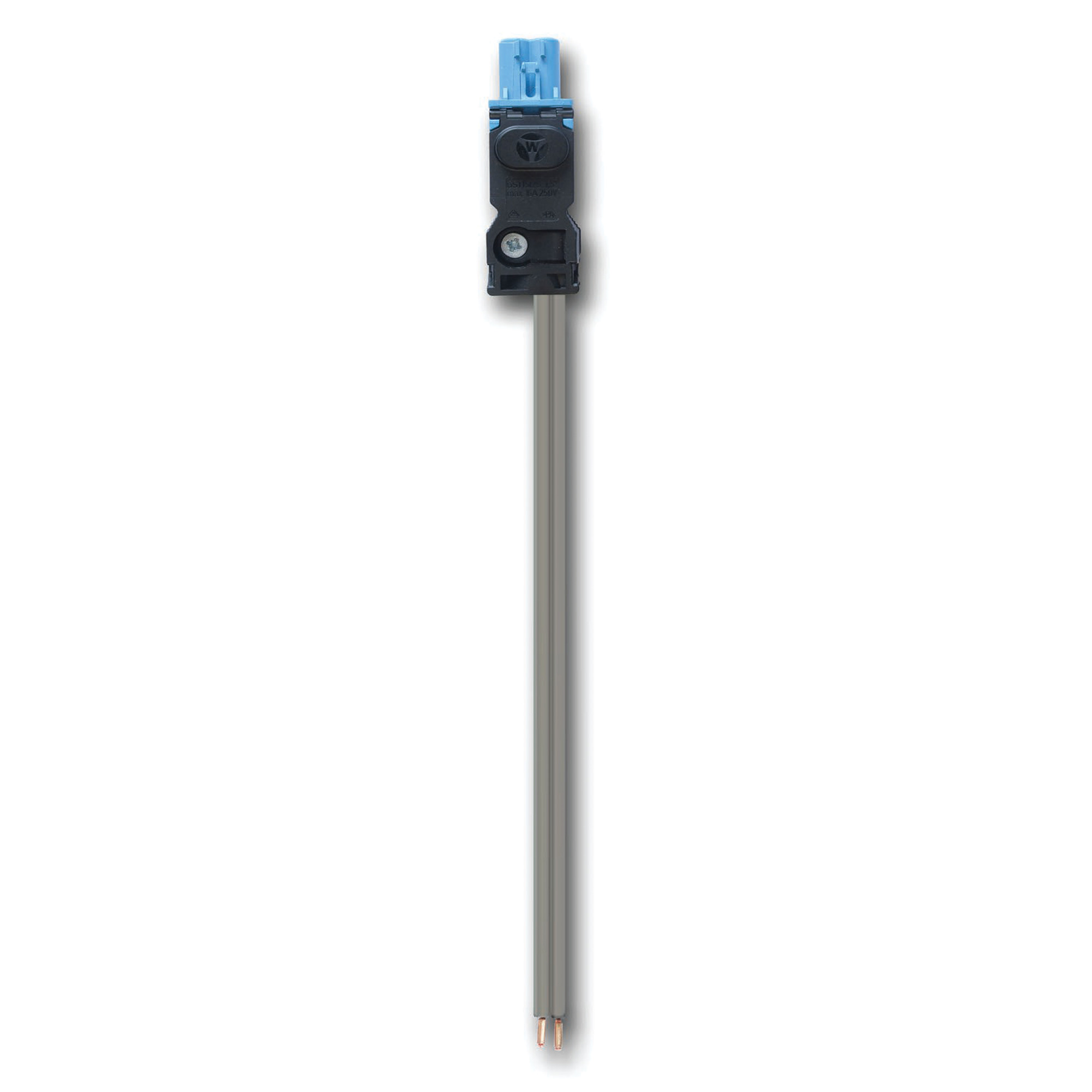 ELC1001PG24V 2-Pole Infeed Cable, For Use With EL LED Enclosure Light, 24 V DC Input Voltage, 50 V AC Rated Voltage, 10 A Rated Current, Power Cable Connection, Copper, Gray