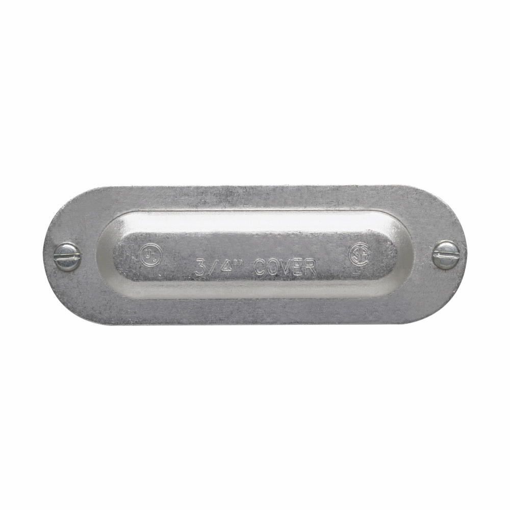 150 Condulet 5 Series Cover, 1/2 in Hub, For Use With Condulet Rigid/IMC/EMT Bodies, Aluminum, Epoxy Powder Coated