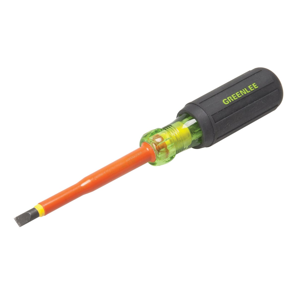 0153-11-INS Heavy Duty Screwdriver, 1/4 in Cabinet Point, Steel Shank, 8-1/4 in OAL, Black Phosphate Plated, ASTM Approved