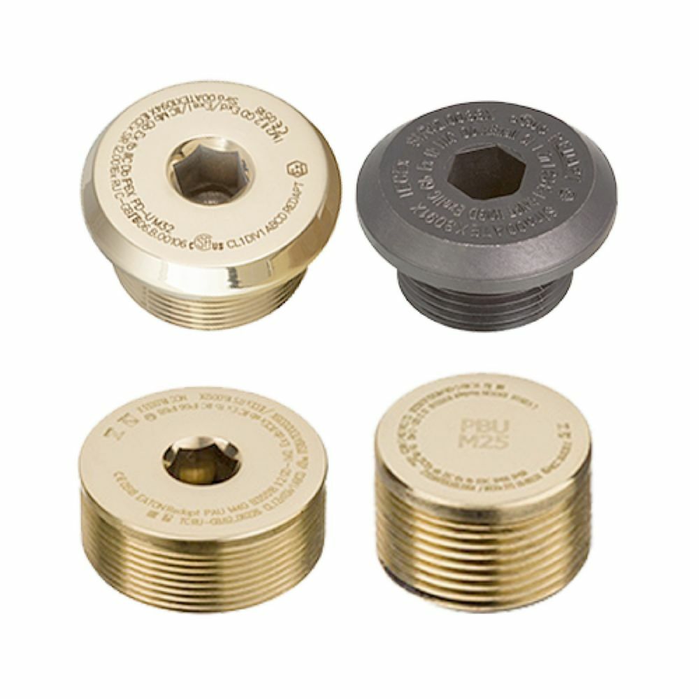 Eaton Redapt PAU Plug, Type A, 3/4" NPT, Stainless Steel, Unplated