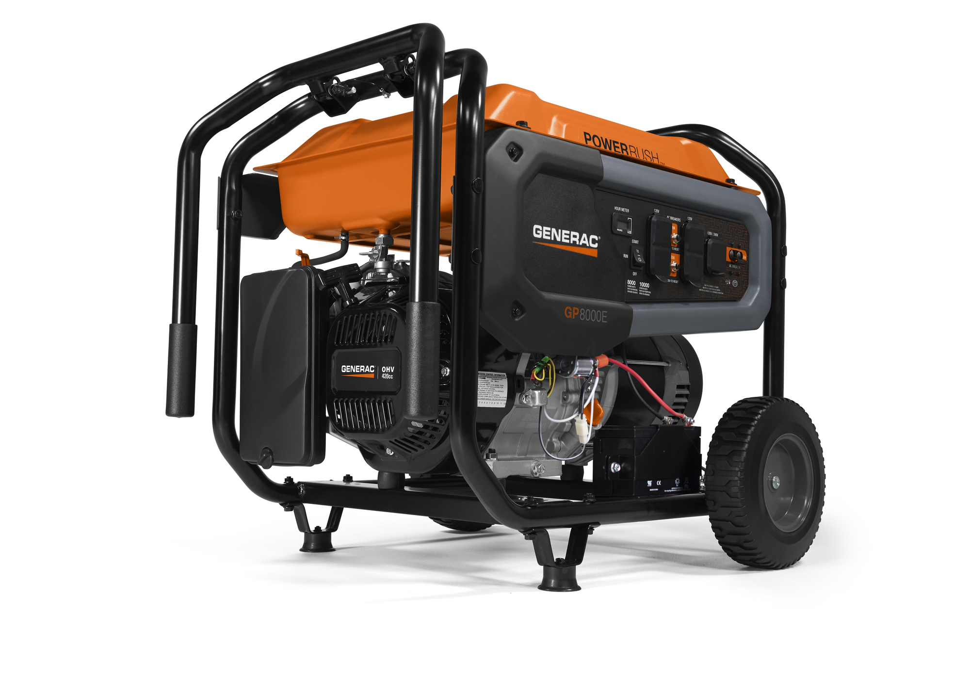 7686 GP8000E - 8,000 Watt Electric Start Portable Generator, 49 St/Can