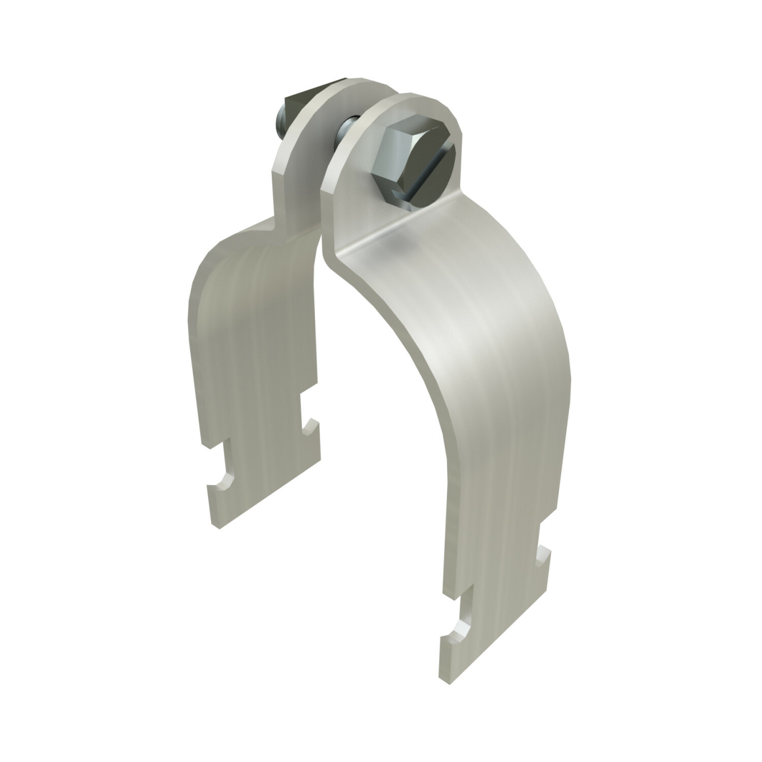 UNISTRUT PIPE CLAMP, 6", 1-1/4"x 8-1/4"x 6.88", AL