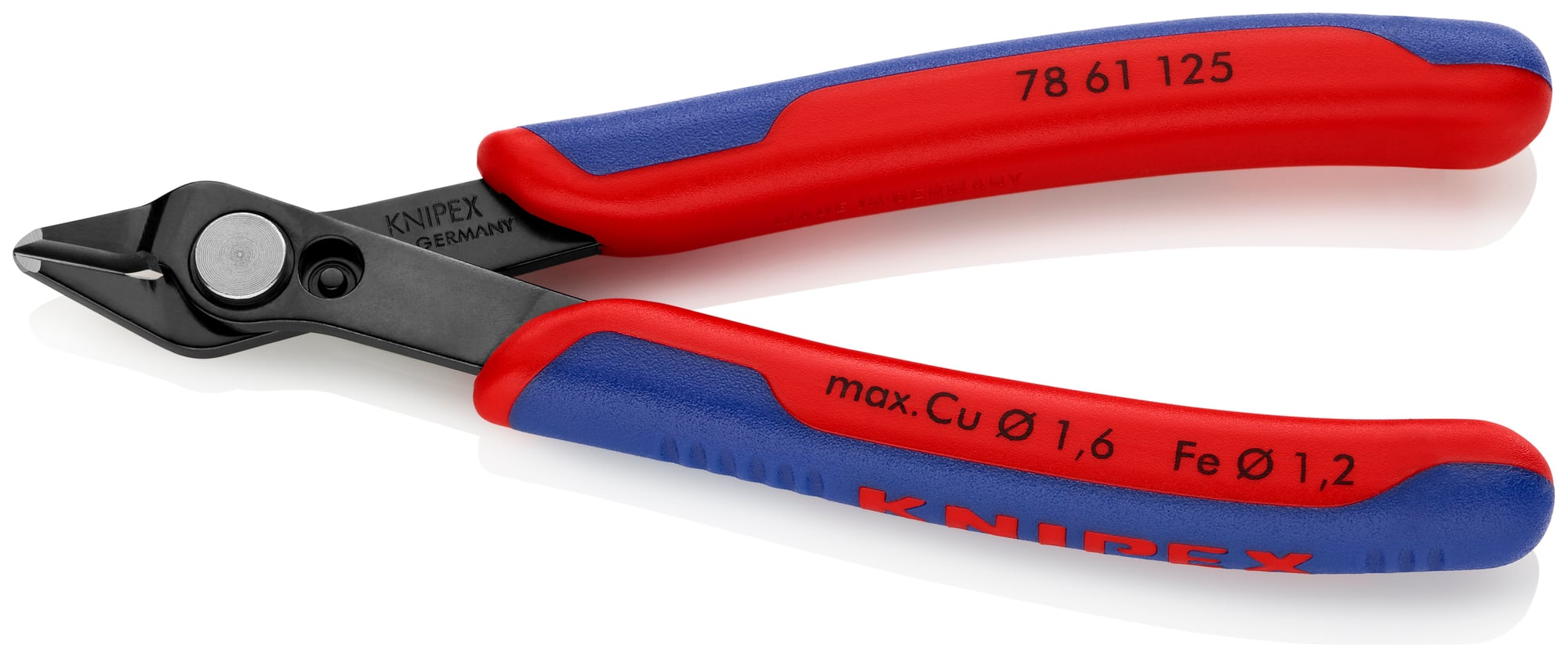 Electronics Super Knips, 5 in., Multi-Component, Black-Oxide, Flush Cut, Oval Head, Up to 3/64 in. Medium Wire