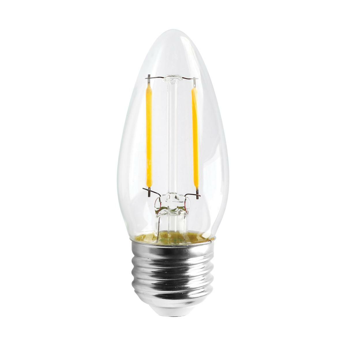S11374 Forward Dimmable LED Lamp, 4.3 W, 40 W Incandescent Equivalent, E26 Lamp, C11 Shape, 350 Lumens