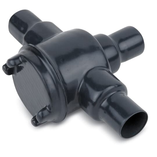 GUAD24-G Ocal Explosionproof T-Shape Conduit Outlet Box, 3/4 in, 2 in Cover Opening, 5.2 cu-in Capacity, PVC Coated/Zinc Plated