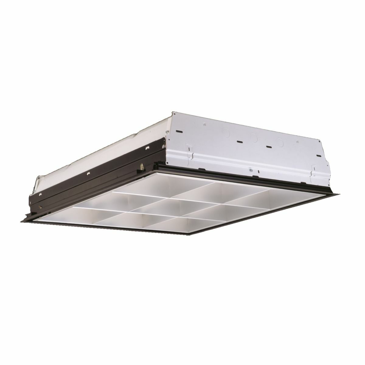 2EP3GX-317S33I-UNV-EB81-U Metalux Paralux III High Performance Standard Commercial Indoor Troffer, (3) T8 Lamp, 51 W Fixture, 120 to 277 V AC, Steel Housing