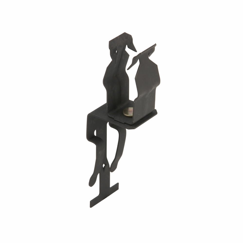 BP-12-A6 Guide-Rite BP Series Push Style T-Bar Fastener, 3/4 in, 1/2 in, For Use With Horizontal Box, EMT/IMC/Rigid Conduit, Conduit Fastener, Cold Rolled High Carbon Steel, Zinc Phosphate