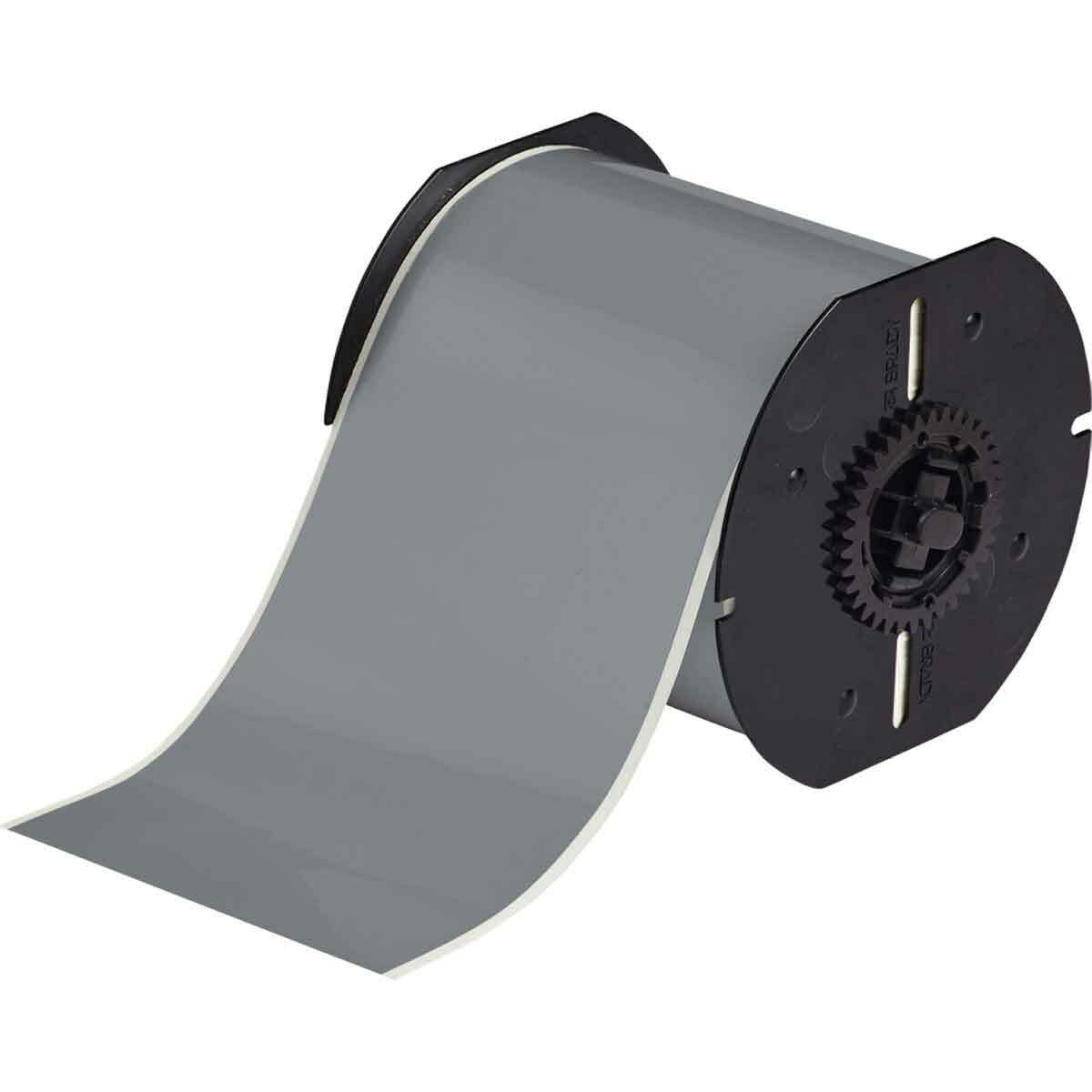 B30C-4000-595-GY B30 Printer Label, 100 ft L x 4 in W, Gray, B-595 Vinyl