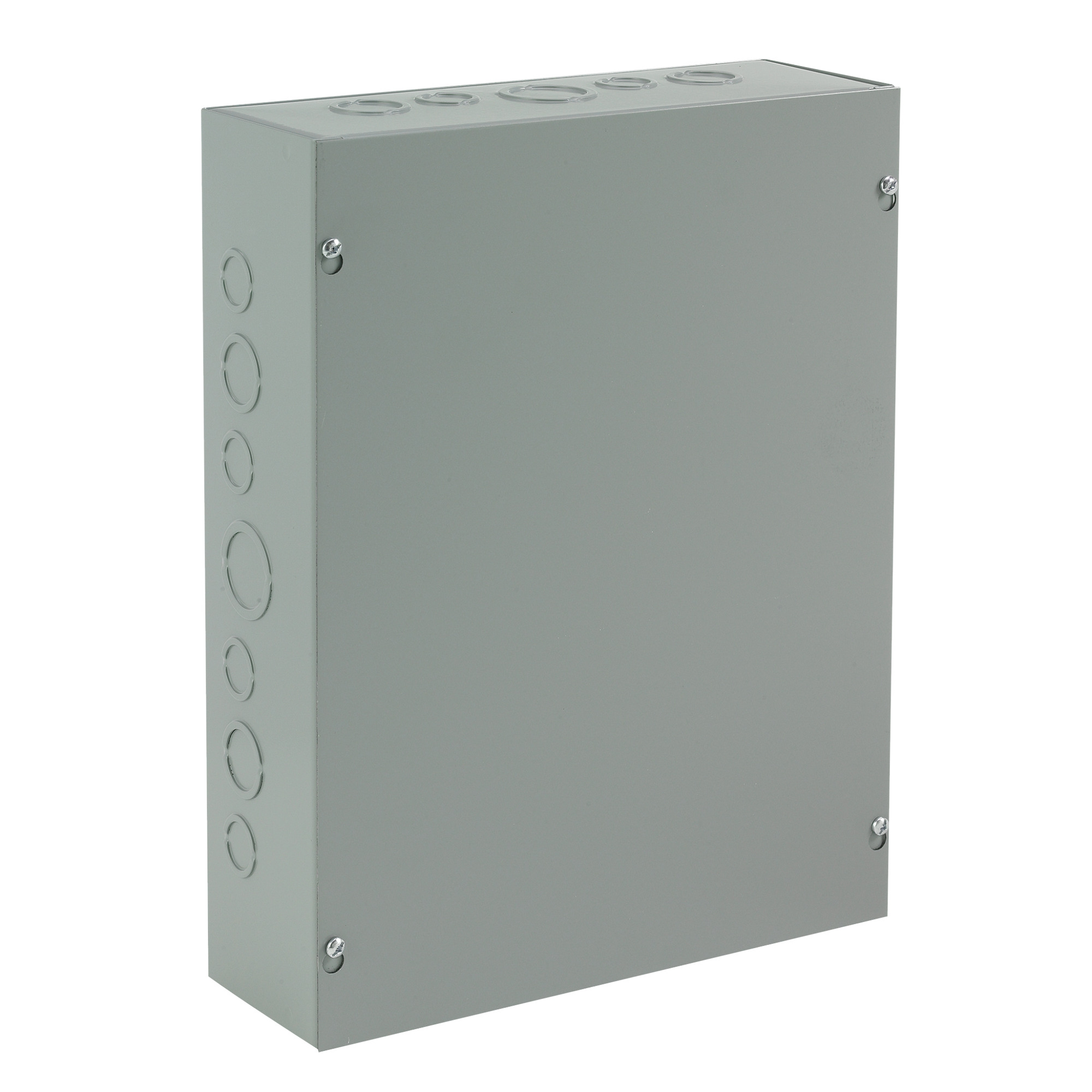 ASE6X4X4 A90P1 Pull Box With Knockout, 4 in W x 4 in D x 6 in H, Screw Cover, NEMA 1/IP30, Steel