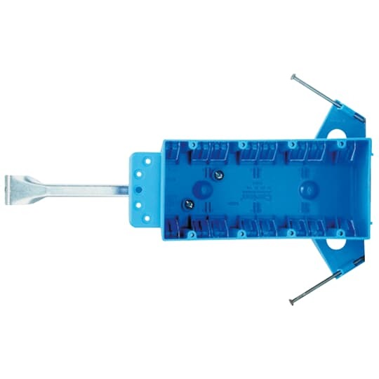B455AH Carlon New Work Outlet Box, PVC, 60 cu-in Capacity, 4 Gangs
