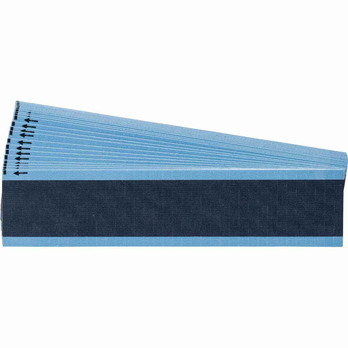 WM-COL-DB-PK WM Series Miniature Blank Die Cut Pre-Printed Solid NEMA Color Wire Marker Card, 1/4 in W, Dark Blue, B-500 Repositionable Vinyl Coated Fabric, 36 Markers per Card