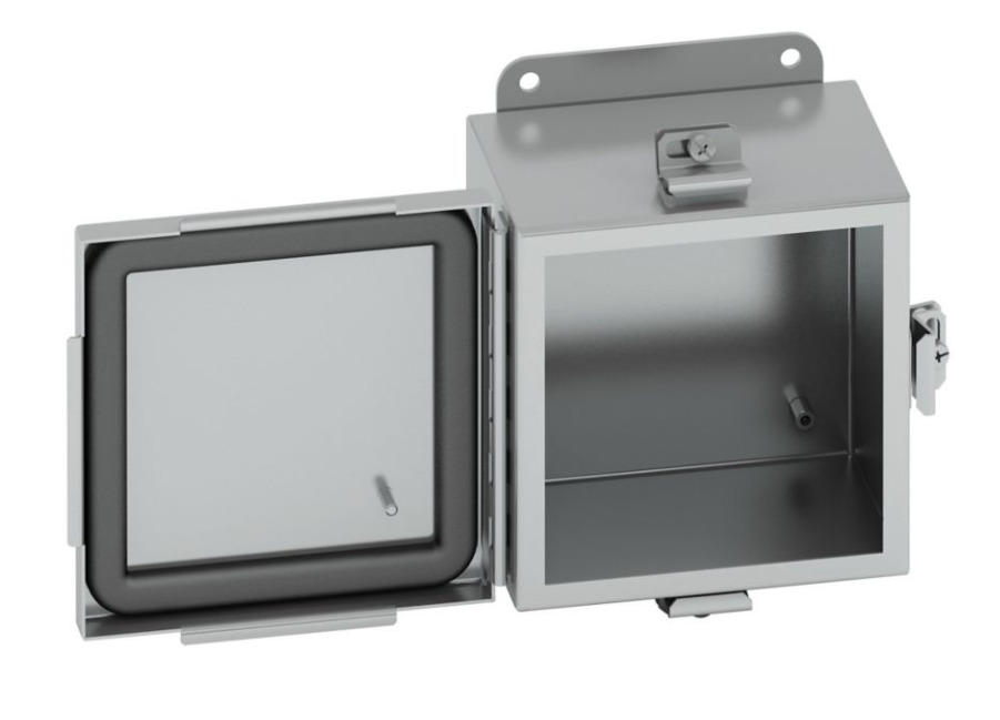 CH12106-4XSS6CHC JIC Panel Enclosure, 10 in W x 6 in D x 12 in H, NEMA 4X NEMA Rating, 316L Stainless Steel