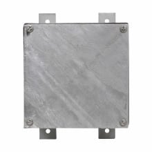 WAB040403 Heavy Duty Dusttight Weatherproof Junction Box, 4 in H x 4 in W x 3 in D, Unflanged Cover, NEMA 3/4/12/250, Feraloy Iron Alloy