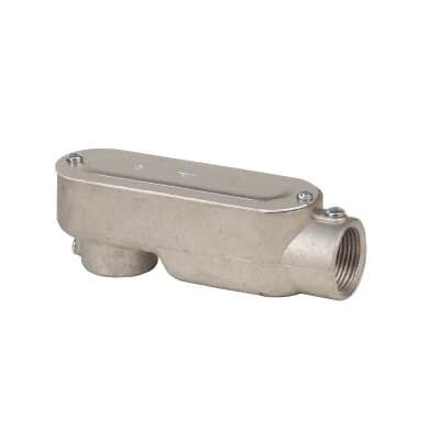 CILBA-1 Iberville Type LB Conduit Body, 1 in Hub, Cast Aluminum
