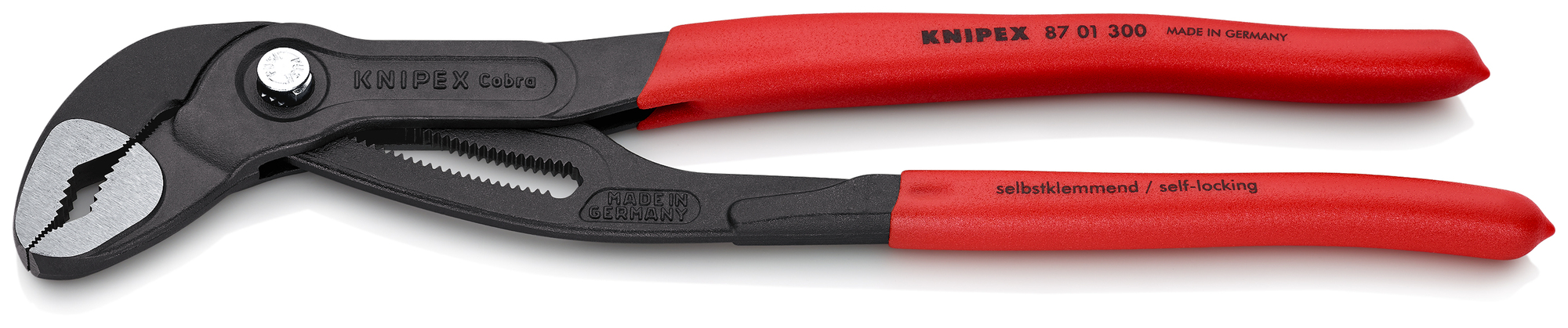 Cobra Water Pump Pliers, 12 in., Non-Slip Plastic