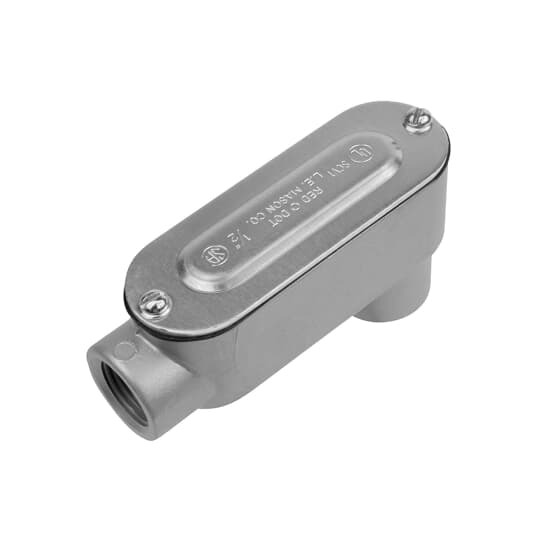 DALB-9-CG Red Dot D-Pak A Series Type LB Conduit Body With Cover, Gasket, 3-1/2 in Hub, 366 cu-in Capacity, Die Cast Aluminum