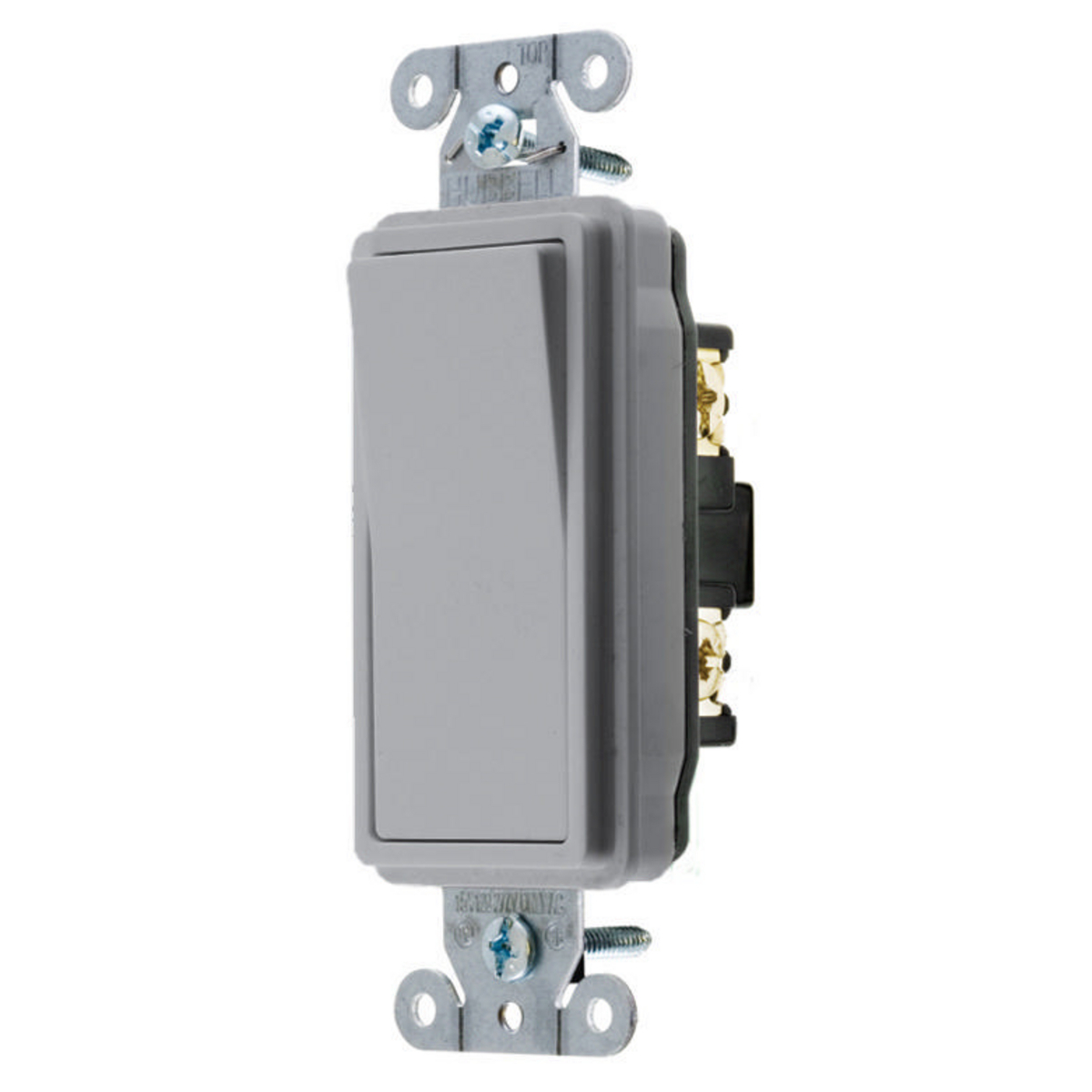 DS420GY Decorator 4-Way General Purpose Standard Rocker Switch, 120 to 277 V AC, 20 A, 5540 W Power Rating, 2 Position Contact