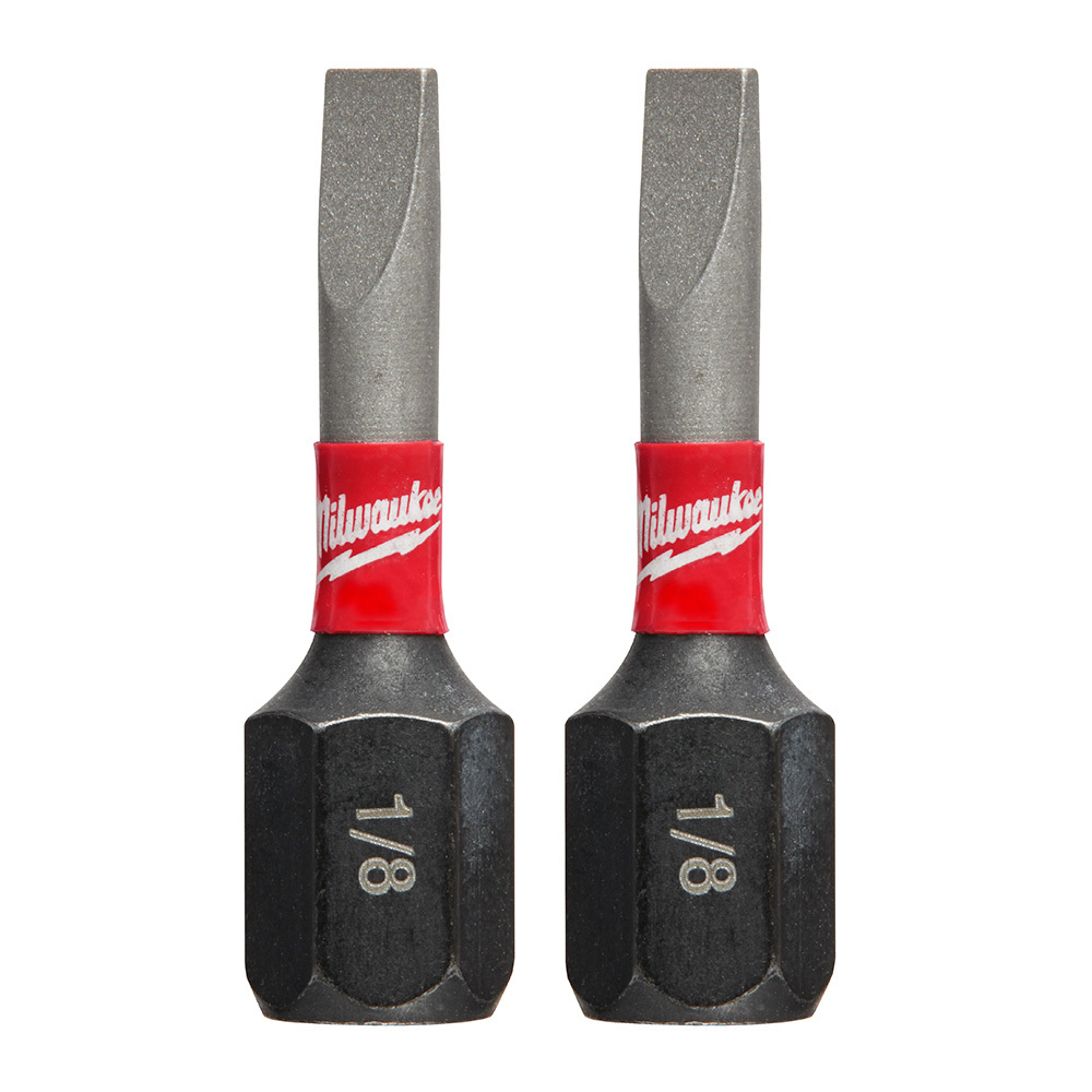 48-32-4416 Shockwave Impact Duty Impact Insert Bit, 1/8 in Slotted Point, 1 in OAL, 1/4 in, Proprietary Steel