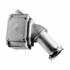 Eaton Crouse-Hinds series Arktite AREX receptacle assembly, 400A, Three-wire, four-pole, 50-400 Hz, Style 2, Copper-free aluminum, Spring door, 5", 600 Vac/250 Vdc, 1.25"