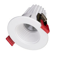 DRD211204KWH 2 in Aperture Dimmable Recessed LED Downlight, LED Lamp, 8.1 W Fixture, 120 V AC, Cast Aluminum Housing