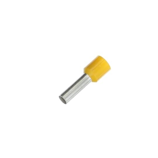 F2041 Sta-Kon F Series Insulated Wire Ferrule, 10 AWG Stranded Copper Conductor, 0.787 in L, Copper, Yellow